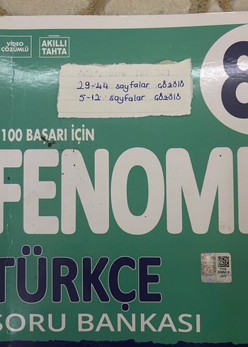  LGS Fenomen 8B Türkçe Soru Bankası