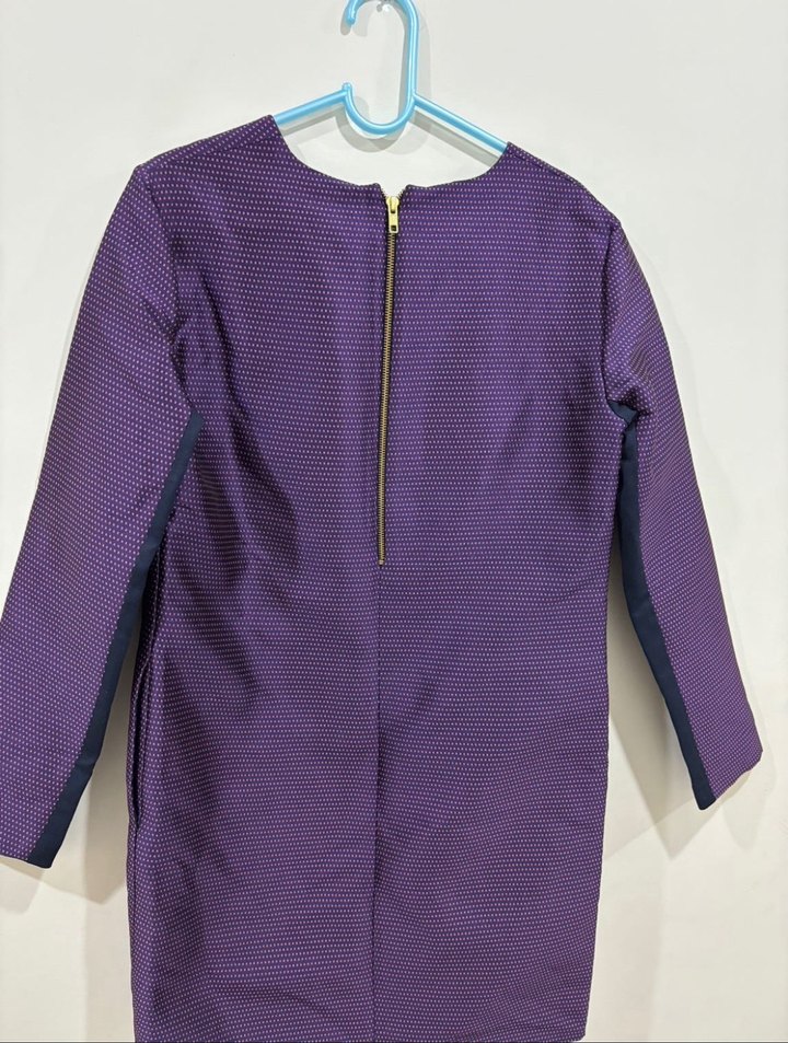 Twist 38 beden bordo uzun kollu elbise - Görsel 4