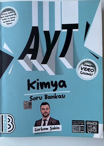 Benim Hocam ayt kimya soru bankası ıkı test cozulu