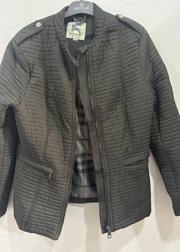 Burberry Haki Renk 3XL Mont
