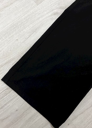42 Beden siyah Renk Düğmeli Siyah Kadın Kumaş Pantolon