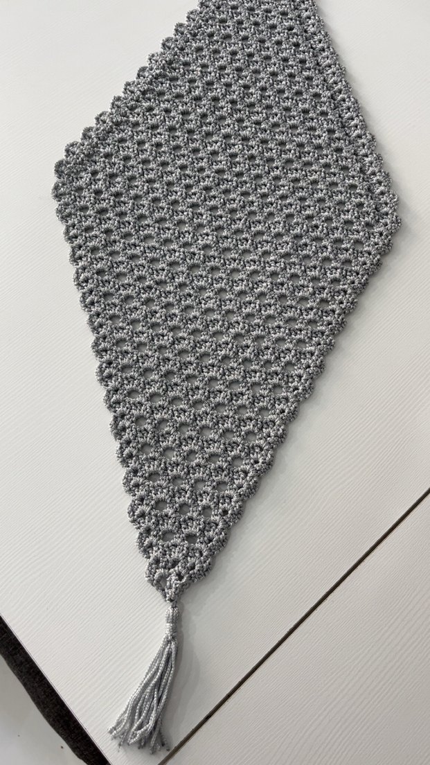 Gri El örgüsü Runner - Görsel 3