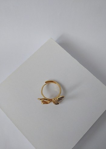 Yılan & Kelebek Yüzük Gold - Görsel 4