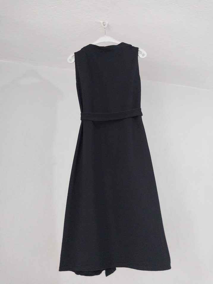 Siyah Uzun Yelek - Görsel 3