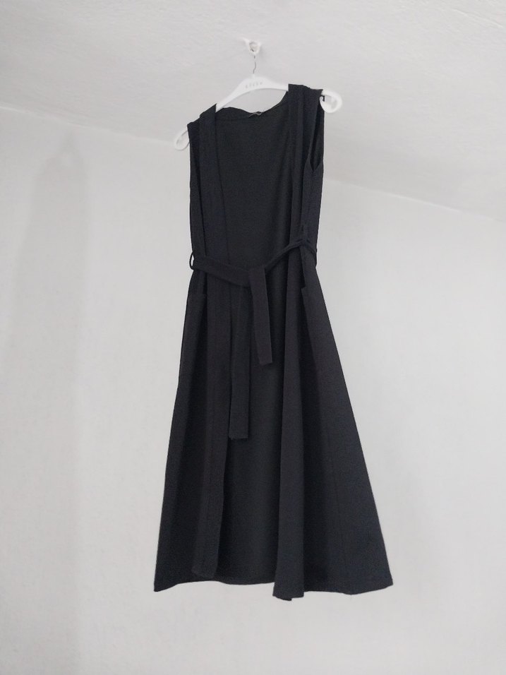 Siyah Uzun Yelek - Görsel 2