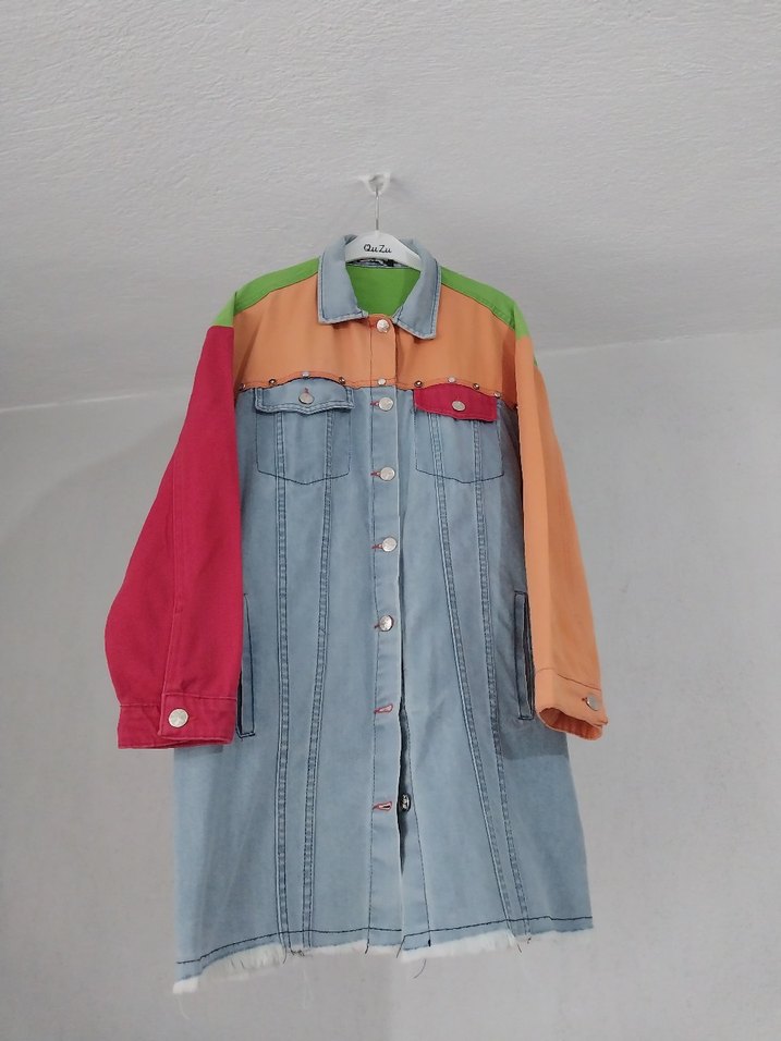 Renkli Kot Ceket - Görsel 3