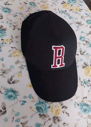 Siyah Kadın Şapka R Nakışlı - Görsel 2