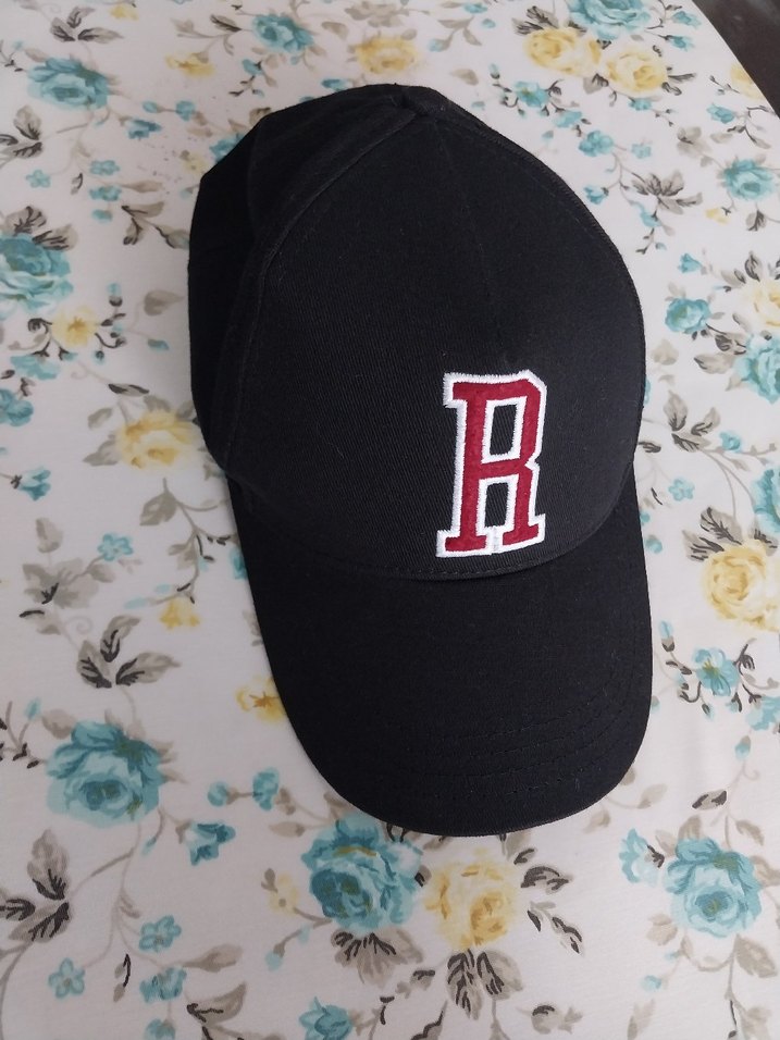 Siyah Kadın Şapka R Nakışlı - Görsel 2