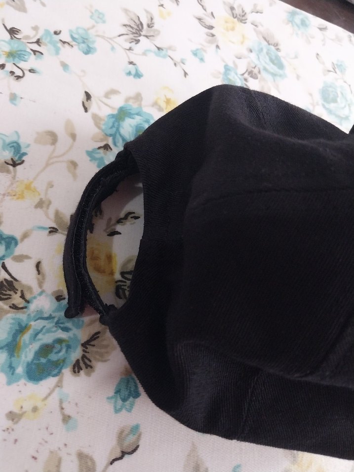 Siyah Kadın Şapka R Nakışlı - Görsel 4