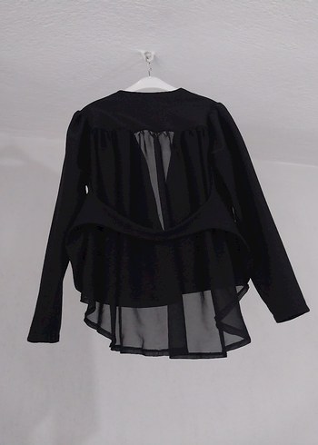 Siyah Mini Blazer - Görsel 2