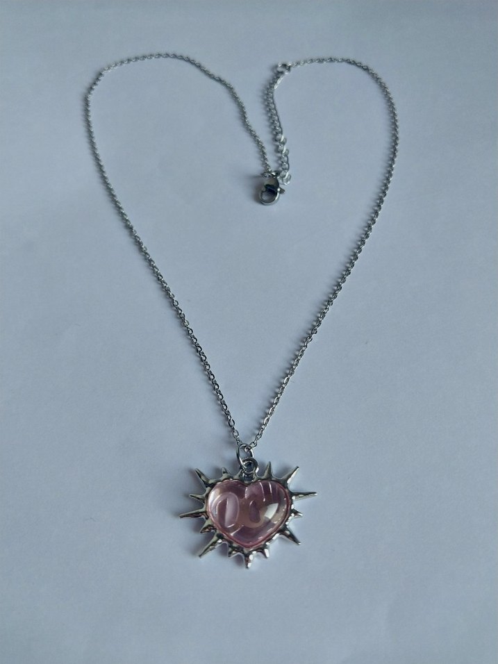 Dikenli Kalp Kolye - Görsel 5