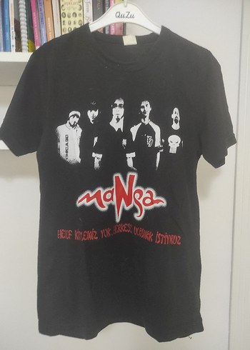 Rock Punk Siyah Baskılı Tişört