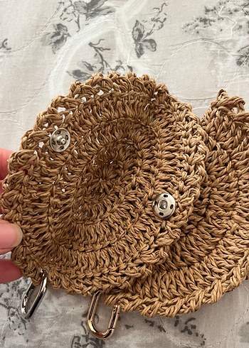 Çantaya Asılabilen Hasır El Örgüsü Gözlük Kılıfı - Görsel 3