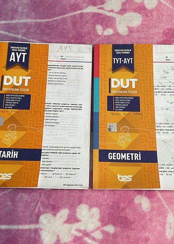 DUT AYT Tarih ve Geometri Soru Kitapları