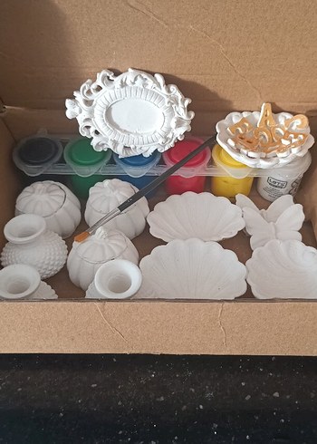 Boyanabilir Seramik taş tozu aktivite set