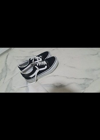 Vans Vans Ua Old Skool Platform Siyah Beyaz Kadın Spor Ayakkabı