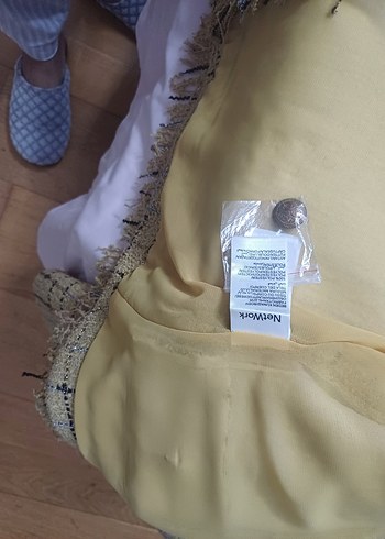 34 Beden camel Renk Netwok Camel Parizyen Mini Ceket