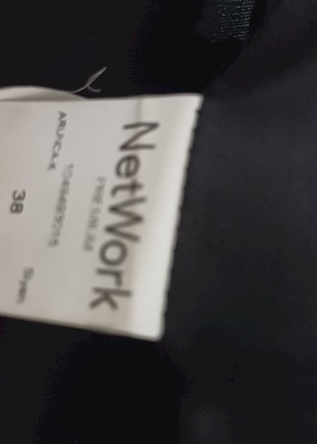 38 Beden siyah Renk Network Kadın Siyah Süet Düğmeli Midi Blazer