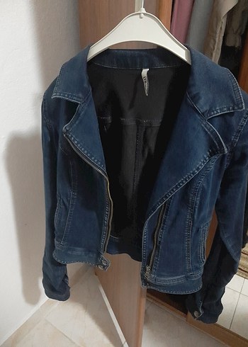 LTBKadın Koyu Mavi Denim Ceket
