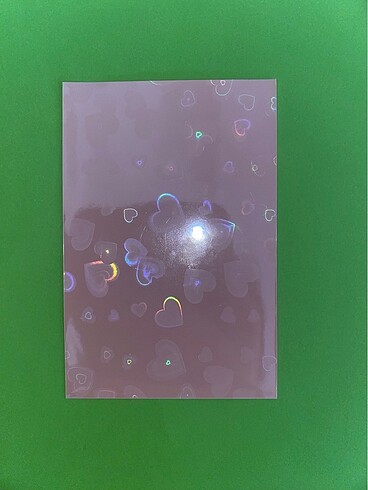  50 adet pembe hologramlı holo sleeve