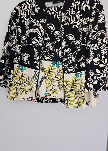 Çiçek Desenli Kısa Bohem Kimono
