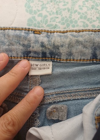 6 Yaş Beden mavi Renk lcw çocuk jean