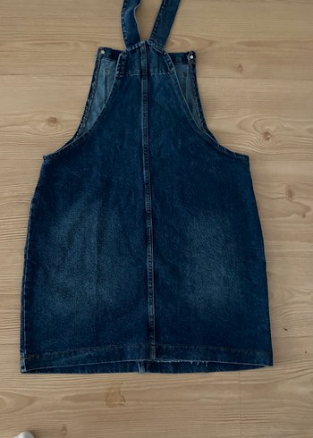 Diğer Kadın Lacivert Denim Midi Salopet