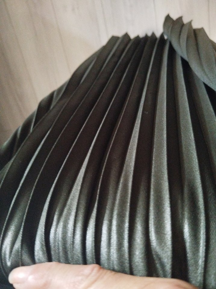 Kadın yeşil Uzun Piliseli Etek - Görsel 2