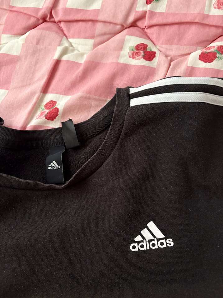 Adidas Siyah  Sweatshirt Uzun Kollu - Görsel 4