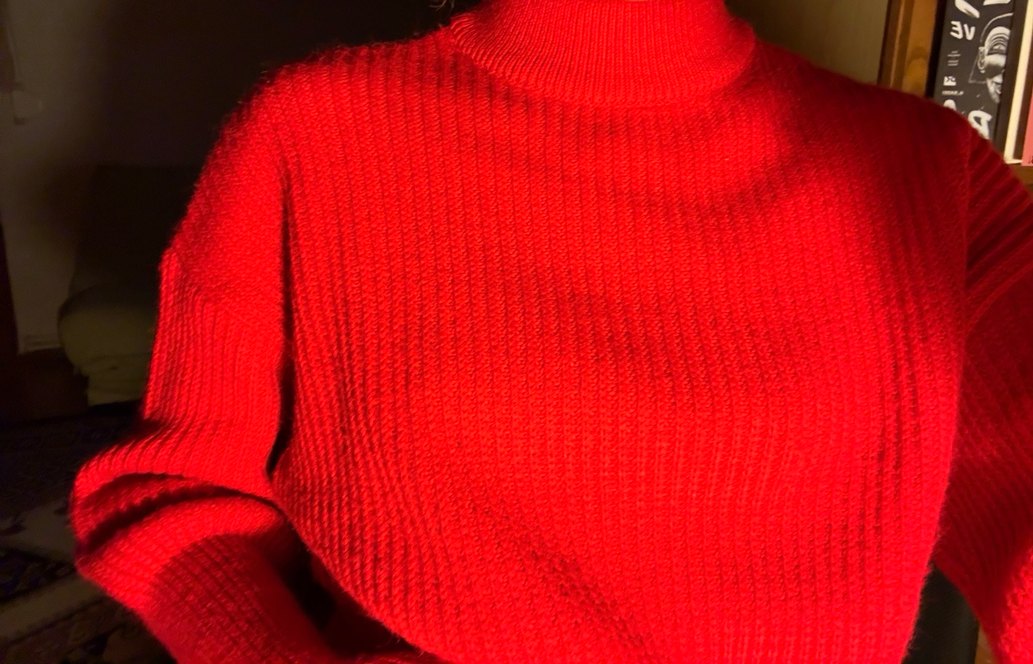 Kırmızı Koton Kazak - Görsel 4