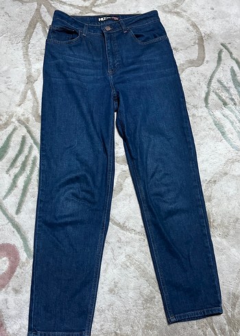 Kadın Lacivert Bol Kesim Denim Pantolon - Görsel 2