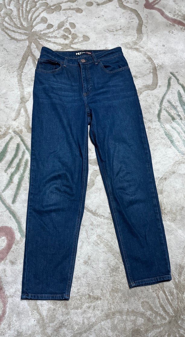 Kadın Lacivert Bol Kesim Denim Pantolon - Görsel 2