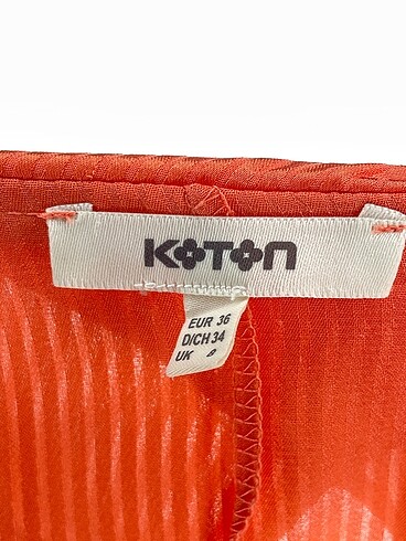 36 Beden turuncu Renk Koton Bluz %70 İndirimli.