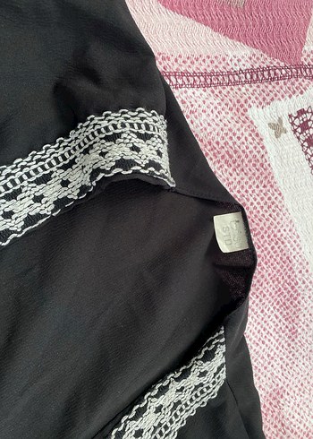 Nakış İşlemeli Siyah Uzun Kadın hırka - Görsel 4