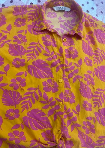 Turuncu desenli penye çocuk gömlek, indirimli 90 - Görsel 2