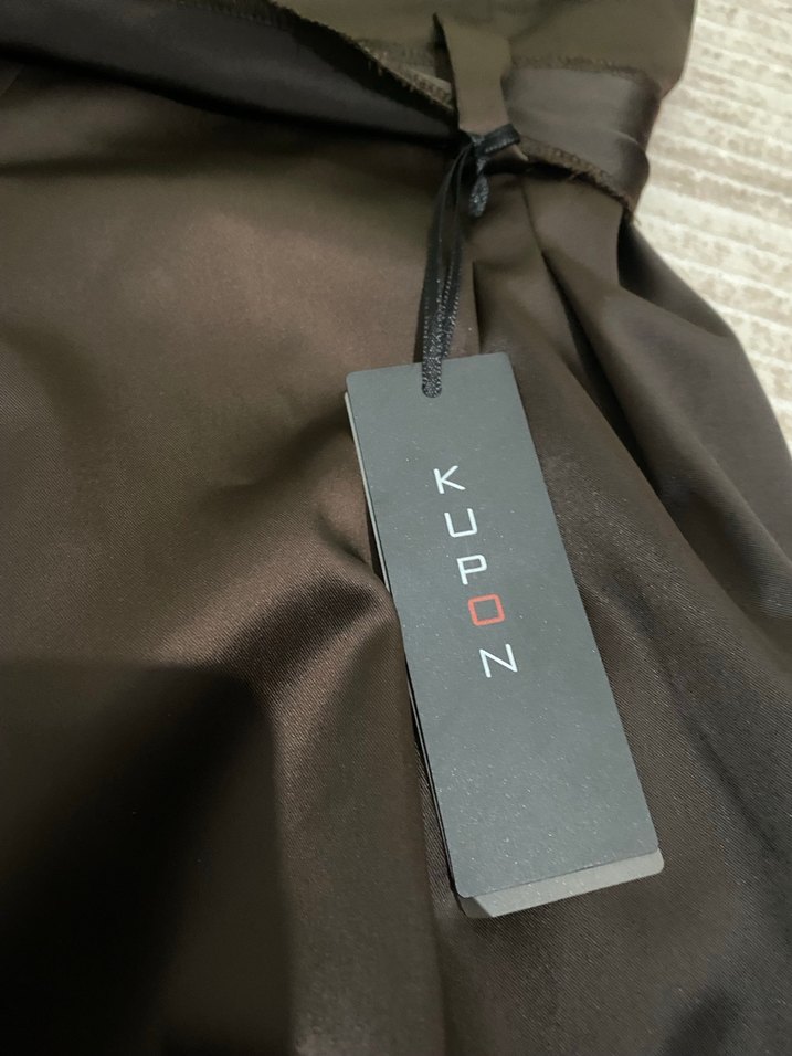 Kahverengi Saten Belli Midi etek - Görsel 3