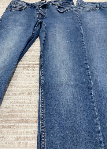 2 adet Düğmeli Regular Fit erkek Kot Pantolon - Görsel 3