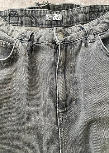 Gri Salaş Kadın Denim Pantolon - Görsel 10