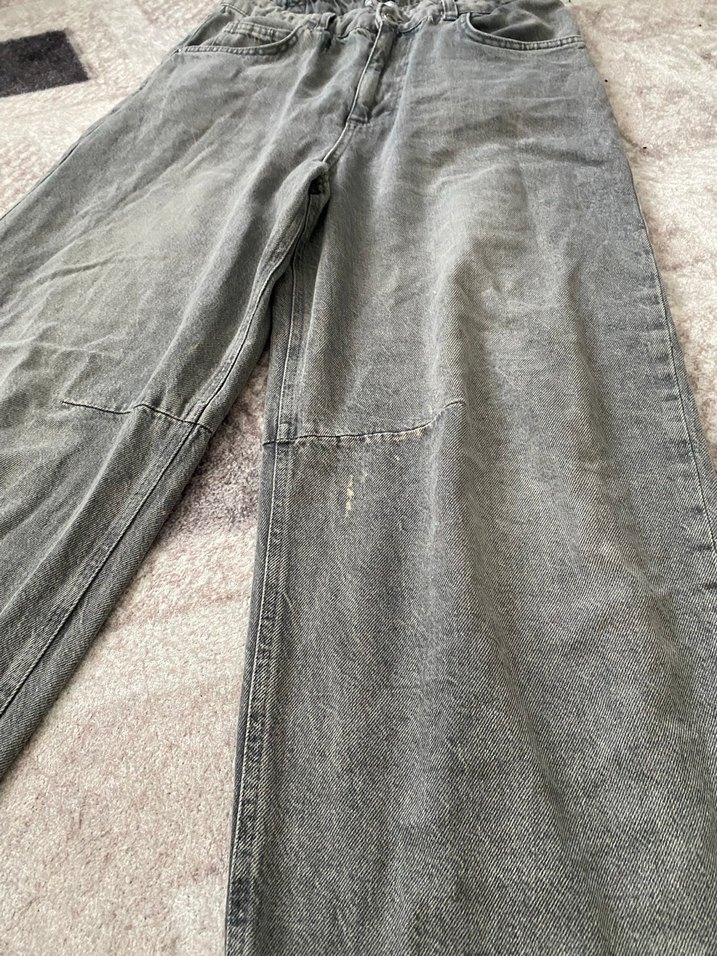 Gri Salaş Kadın Denim Pantolon - Görsel 5