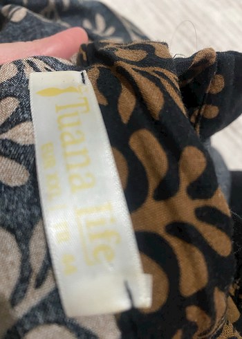 Uzun Siyah Bohem Desenli Elbise - Görsel 5