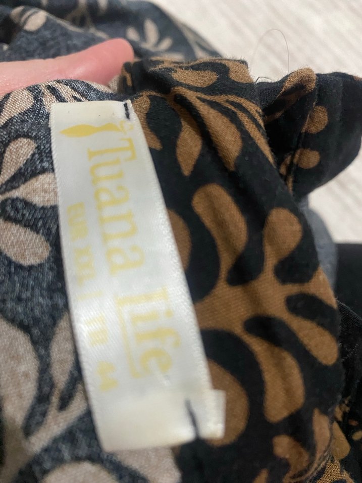 Uzun Siyah Bohem Desenli Elbise - Görsel 5