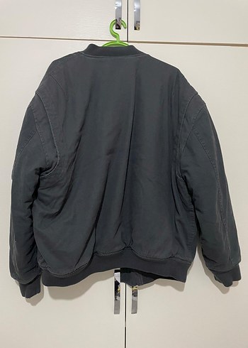 Gri Fermuarlı Kadın , erkek  Street Wear Ceket - Görsel 14