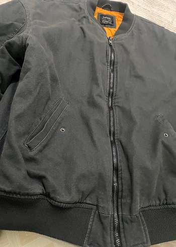 Gri Fermuarlı Kadın , erkek  Street Wear Ceket - Görsel 6