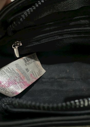 Parlak Siyah Deri Tokalı Kadın Çantası 2 tane - Görsel 5