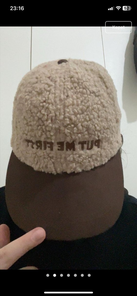Bej Yumuşak Dolgulu Kadın Şapka - Görsel 3