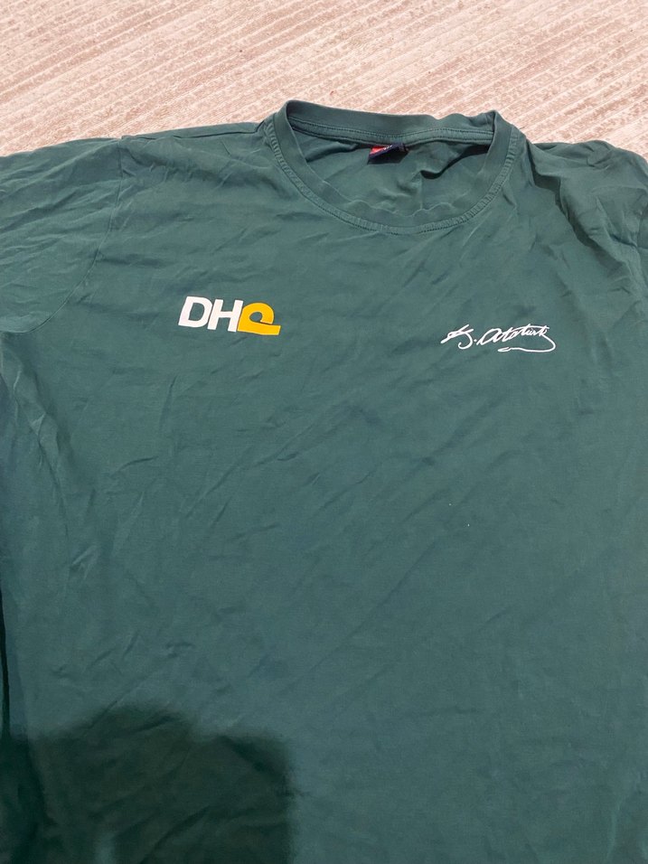 Yeşil Baskılı Erkek Tişört - Görsel 2