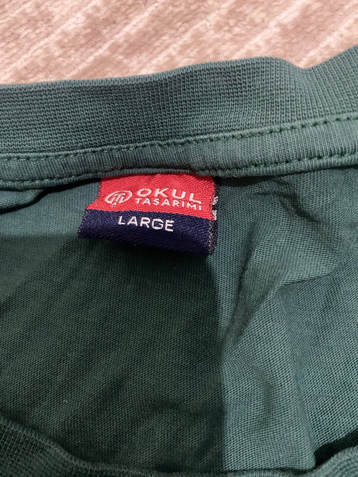 Yeşil Baskılı Erkek Tişört - Görsel 3