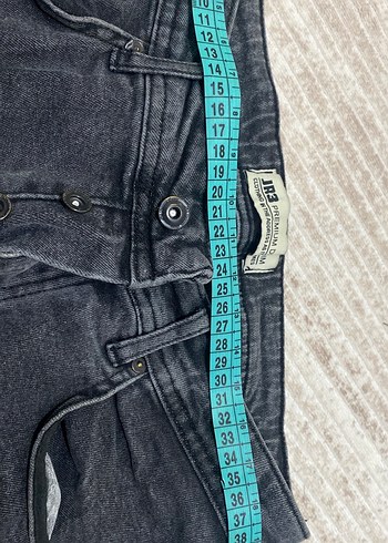 Gri Düğmeli  yırtık kot erkek Pantolon - Görsel 6