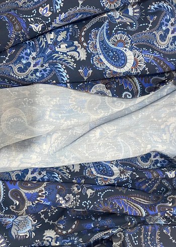 Desenli Mavi az kullanılmış iki erkek gömlek - Görsel 8