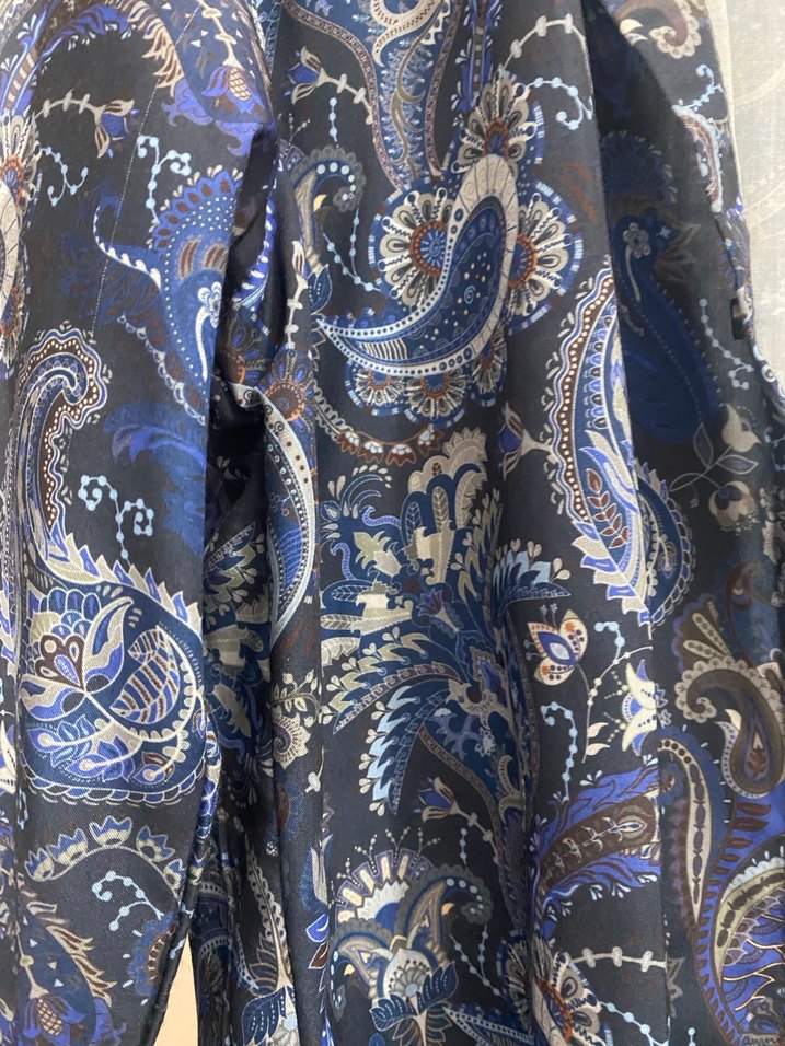 Desenli Mavi az kullanılmış iki erkek gömlek - Görsel 5